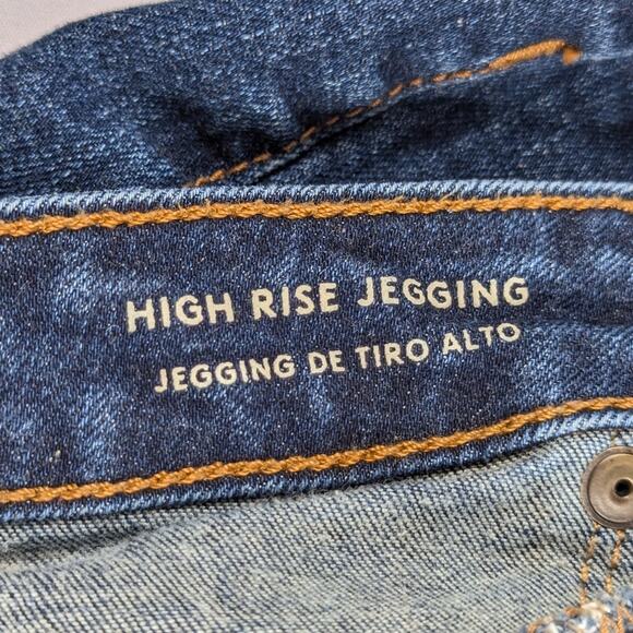 Universal Thread 8/29S Jeggings Women High Rise Stretch Blue Denim Skinny 31x27 - Picture 4 of 5